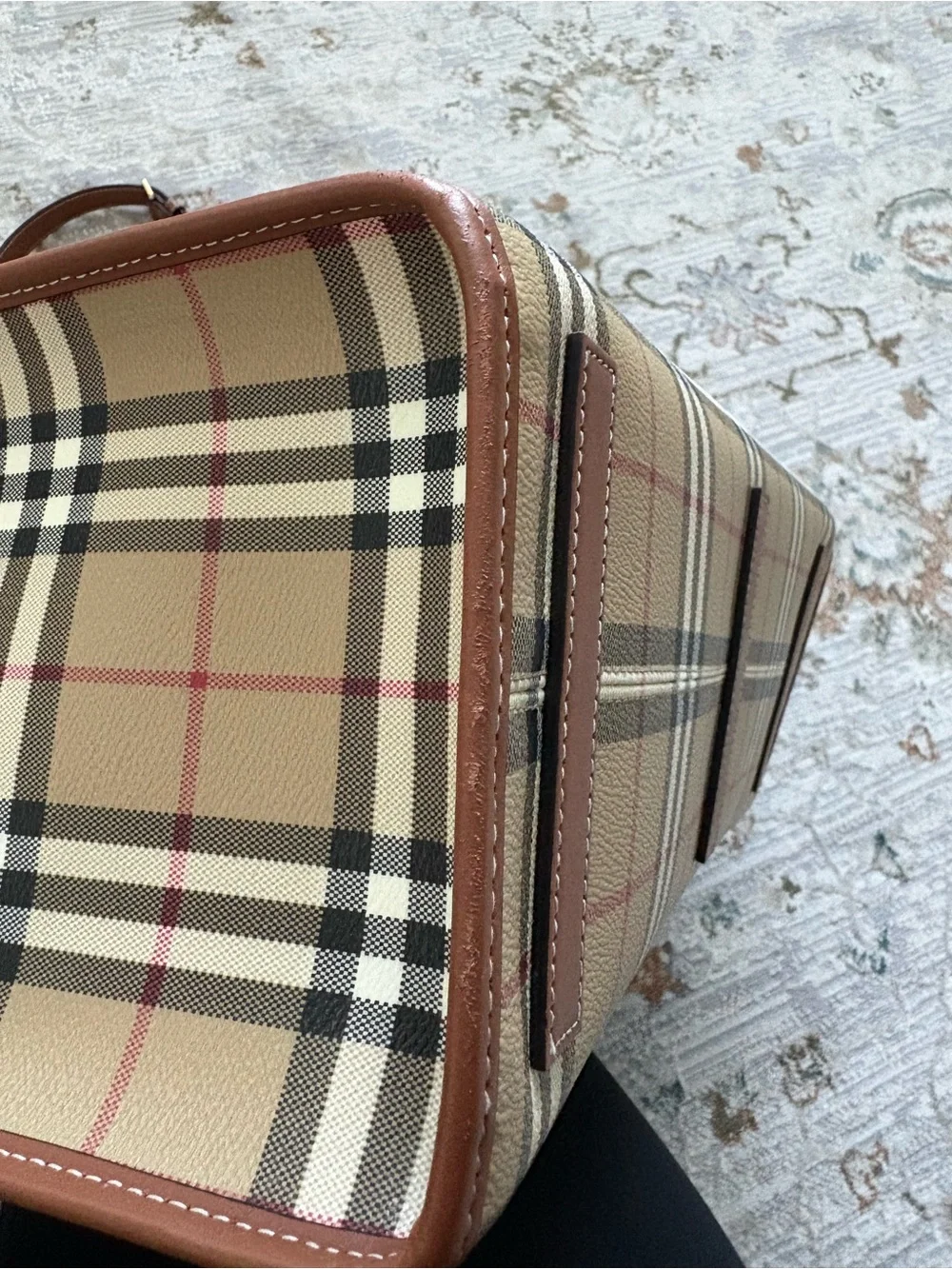 Burberry Medium Freya Tote in Classic Check Color